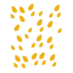 Aesthetic floral plant elements illustration template