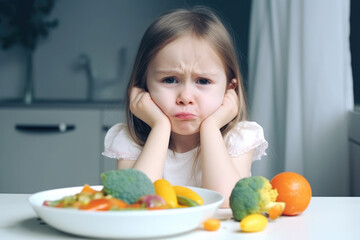 Girl don’t like vegetables, generative ai