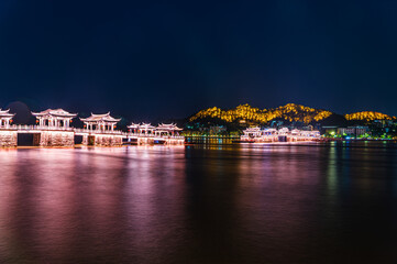 Fototapeta na wymiar Guangdong Chaozhou city China Xiangzi Bridge.