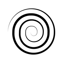 Spiral icon isolate on transparent background.