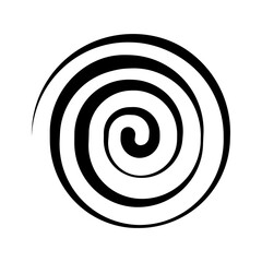 Spiral icon isolate on transparent background.