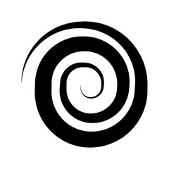 Fototapeta na wymiar Spiral icon isolate on transparent background.