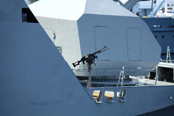 aboard a warship, light machine gun © mrivserg