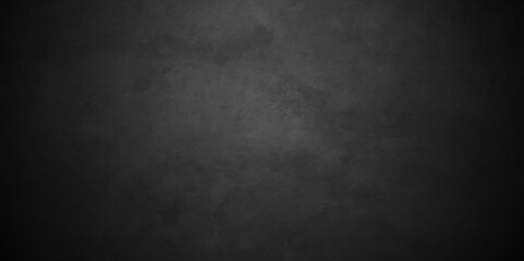 Distressed Black stone concrete grunge texture and backdrop background anthracite panorama. Panorama dark grey black slate background or texture.