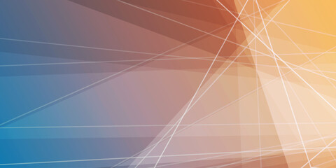 Colorful 3D Modern Style Triangle Shaped Translucent Overlaying Geometric Shapes Pattern, Broken Glass Effect, Abstract Futuristic Vector Background, Brown and Blue Texture Design Template