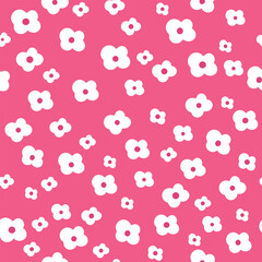 Floral graphic design. Seamless pattern in the form of a small flower.