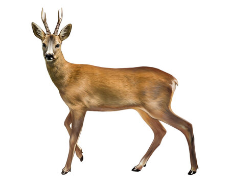 European roe deer, wild goat, Capre&oacute;lus