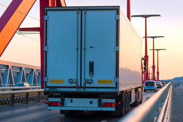Truck on the bridge