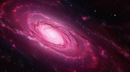 Obraz premium Pink universe light. Galaxies sky in space Planets and stars beauty of Galaxy space exploration.