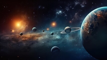 Obraz na płótnie Canvas Galaxy and universe light. Galaxies sky in space Planets and stars beauty of space exploration