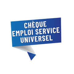 CESU - C.E.S.U. - Chèque emploi service universel