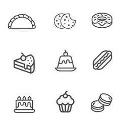 food icons set