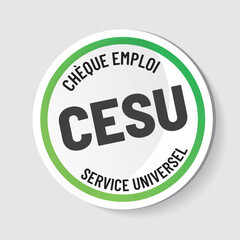 CESU - C.E.S.U. - Chèque emploi service universel