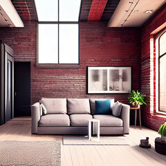 mordern interior 3D sofa room couch asthetic 
