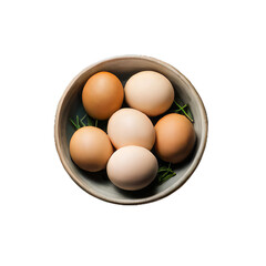 eggs isolated on white background