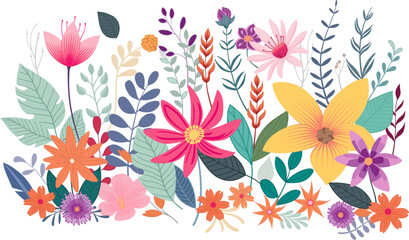 Fototapeta na wymiar A wild flower floral flowers abstract pattern background design