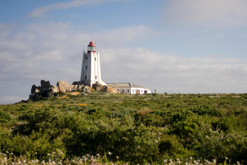 Fototapeta na wymiar Cape Columbine Lighthouse, Western Cape, South Africa