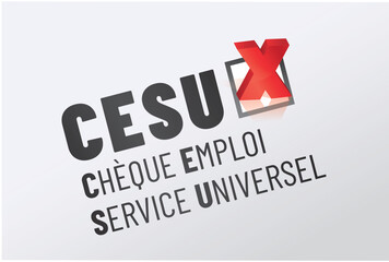 CESU - C.E.S.U. - Chèque emploi service universel