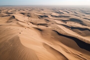 Desert sand dune landscape. Generative Ai