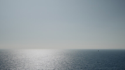 Obraz premium mediterranean sea background with beautiful azure color