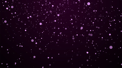 Vector dust particles with bokeh effect. Abstract magic background.