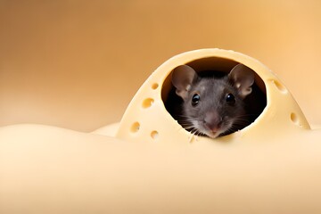 mouse eat cheese. Generative AI