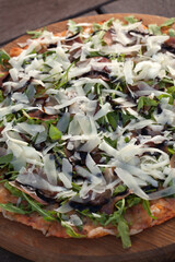 Parma ham, Rocket and Parmesan and Pizza