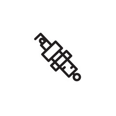 Ignition Plug Service Outline Icon