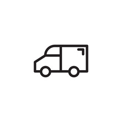 Sent Service Truck Outline Icon