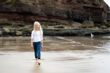 child on the beach