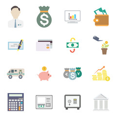 bank clip art set