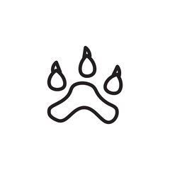 Paw Animal Pet Outline Icon