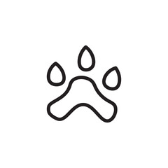 Paw Animal Pet Outline Icon