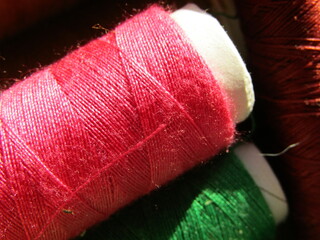 close up of thread