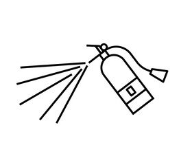 Fire extinguisher icon. Vector isolated on white background.
