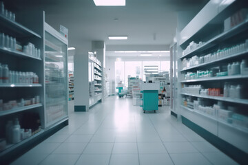Fototapeta premium Saving Money on Prescriptions: How to Get the Best Prices at the Drugstore AI generated