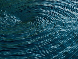 Dynamic Abstract Pattern Resembling Rippling Water in Shades of Blue and Green