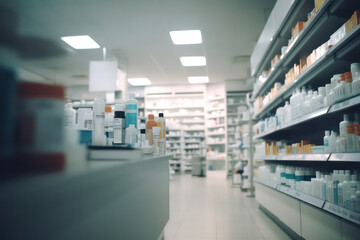 "Upgrade Your Drugstore with AI-Generated Solutions" - AI generated.