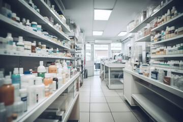 "Upgrade Your Drugstore with AI-Generated Solutions" - AI generated.