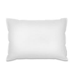 classic white pillow on a white background with a shadow