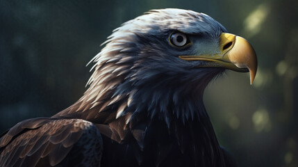 Obraz premium Beautiful Eagle. Generative Ai
