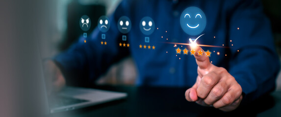 Customer services rating feedback satisfaction survey online business review questionnaire on...