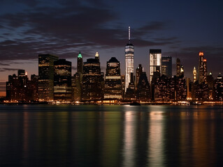 New York City Skyline at Night