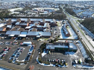 aerial view of Bridlington Hospital. Bessingby Road. Bridlington medical hospital