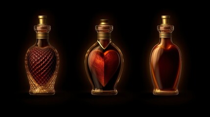 Obraz na płótnie Canvas Love potion in fantasy and steampunk styles . Generative AI
