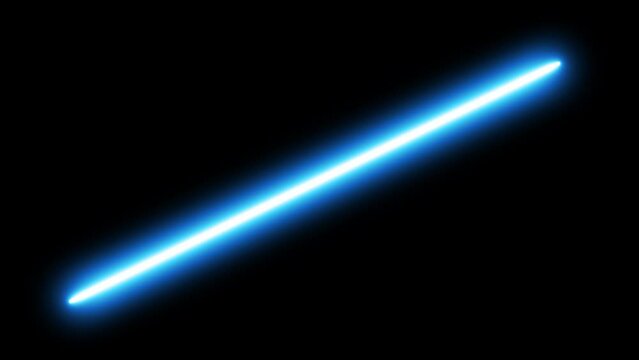 Blue lightsabre with transparent background (RGB+Alfa) in mov format. For your convenience, the video has both the appearance and disappearance of the sword. Made for fans. Thanks for your time.