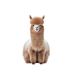 alpaca isolated on white background