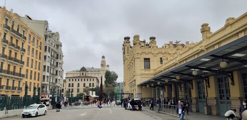 Naklejka premium Valencia estación de tren