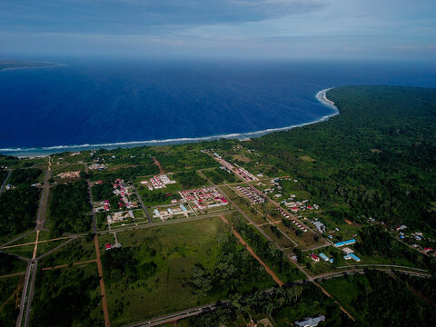 Tiakur the capital City in Moa Island, Maluku Barat Daya Regency, Indonesia