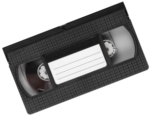 front part of a VCR tape